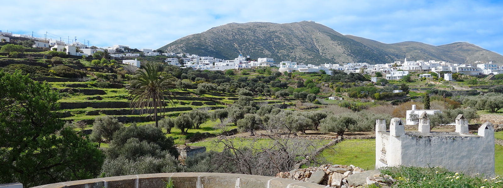 Vue d'Apollonia depuis les Studios Nikoleta à Sifnos